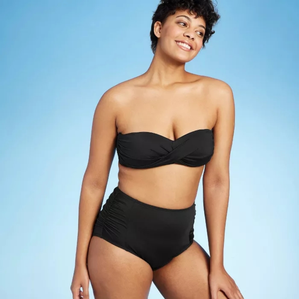 Kona Sol High Waisted Bikini Bottom NWT